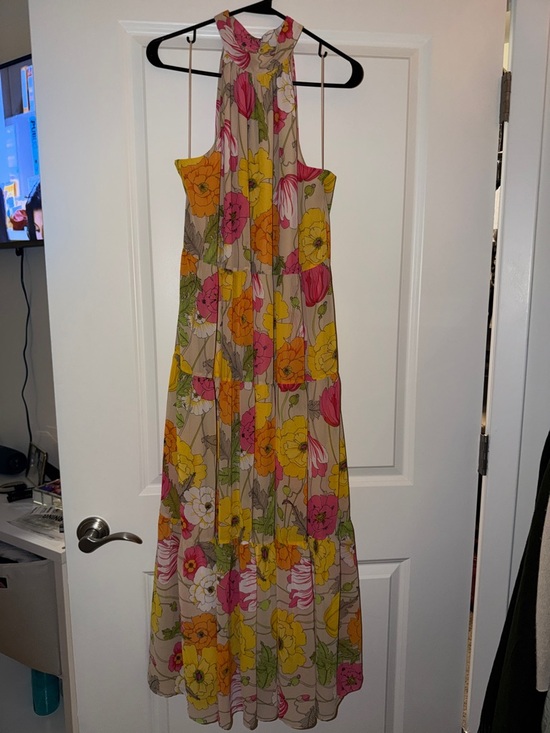 Trina Turk Dresses & Skirts - Trina Turk Floral Maxi Dress in Yellow, Pink, Orange